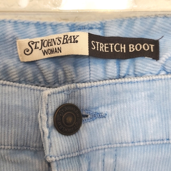 Vintage St. John's Bay Woman Baby Blue Courdory Pants - Picture 3 of 6